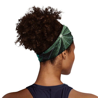 Fresh Tropical Leaf Print Sports Headband