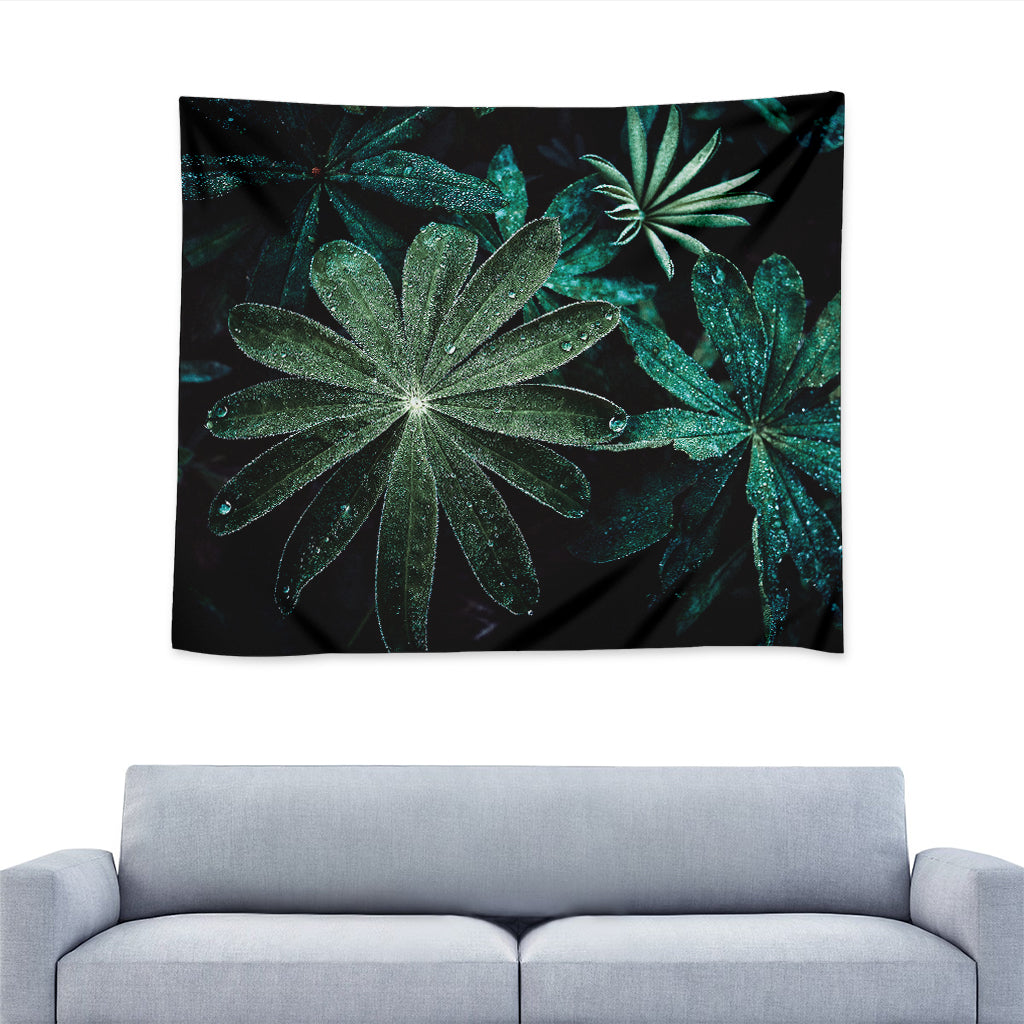 Fresh Tropical Leaf Print Tapestry