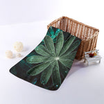 Fresh Tropical Leaf Print Towel