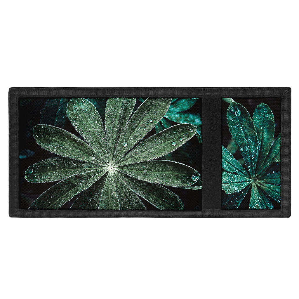Fresh Tropical Leaf Print Trifold Wallet