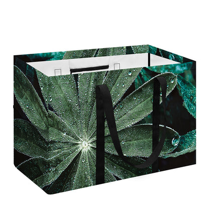 Fresh Tropical Leaf Print Utility Tote Bag
