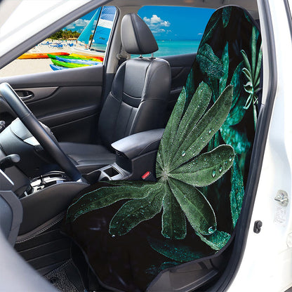 Fresh Tropical Leaf Print Waterproof Car Seat Cover