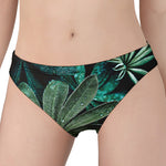 Fresh Tropical Leaf Print Women's Panties