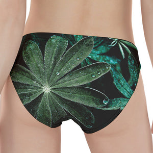 Fresh Tropical Leaf Print Women's Panties