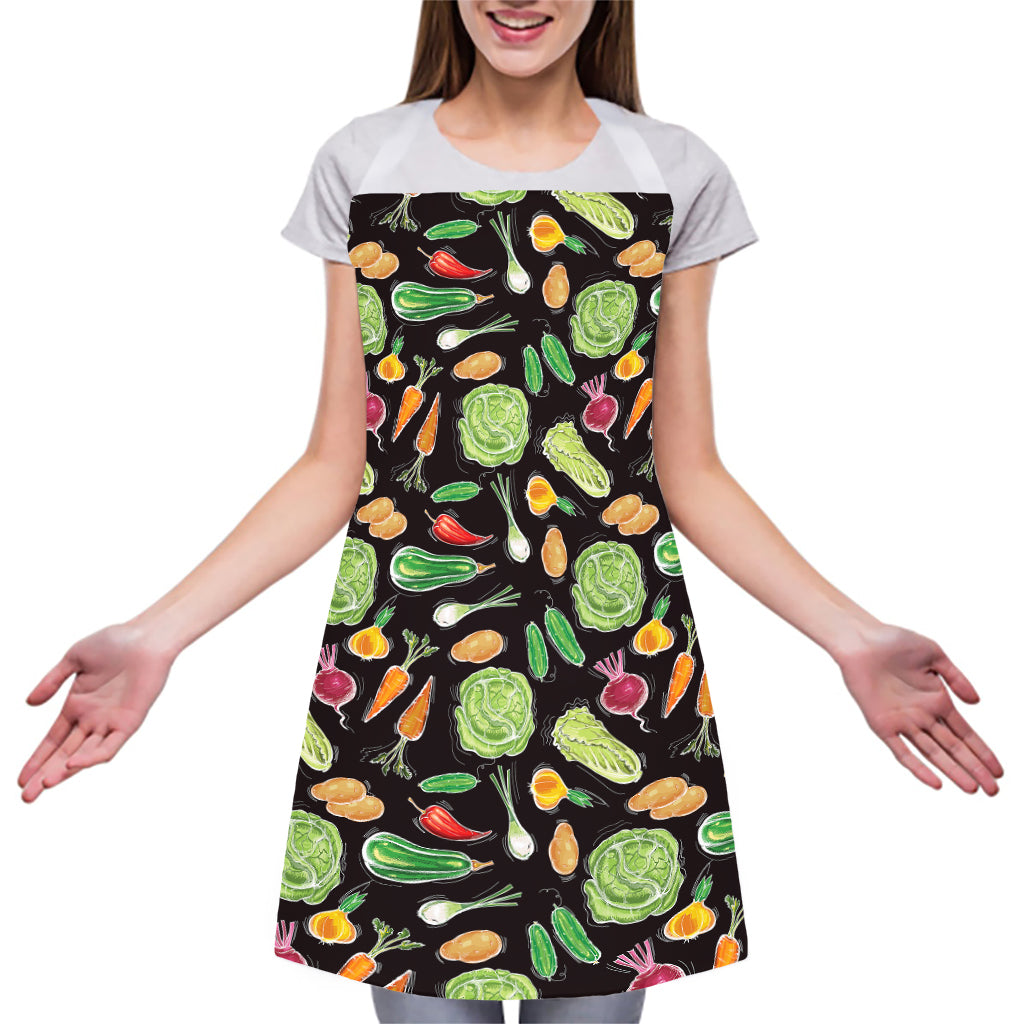 Fresh Vegetable Pattern Print Adjustable Apron