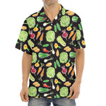 Fresh Vegetable Pattern Print Aloha Shirt
