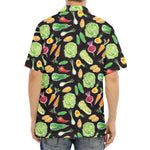 Fresh Vegetable Pattern Print Aloha Shirt
