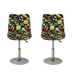 Fresh Vegetable Pattern Print Bar Stool Covers