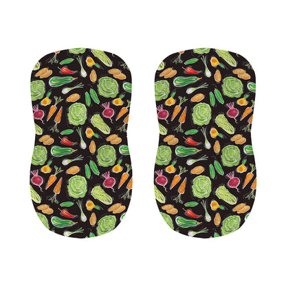 Fresh Vegetable Pattern Print Bar Stool Covers