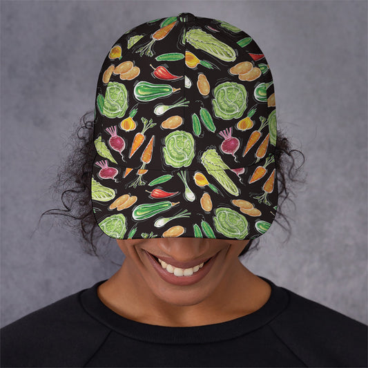 Fresh Vegetable Pattern Print Baseball Cap