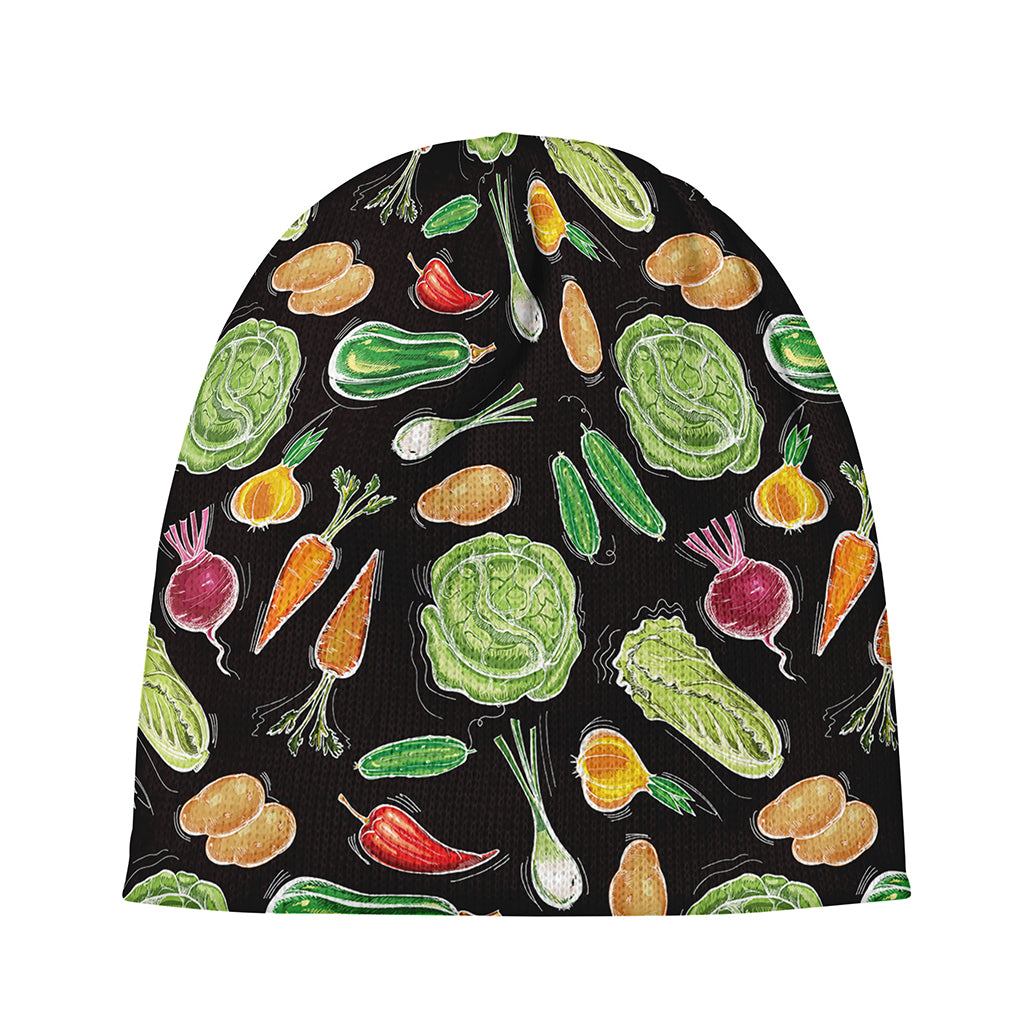 Fresh Vegetable Pattern Print Beanie