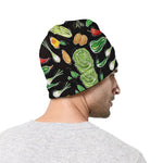Fresh Vegetable Pattern Print Beanie