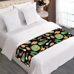 Fresh Vegetable Pattern Print Bed Runner