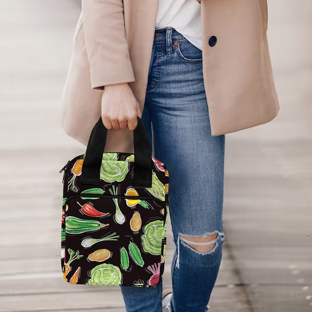 Fresh Vegetable Pattern Print Bible Tote Bag