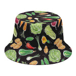 Fresh Vegetable Pattern Print Bucket Hat