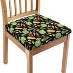 Fresh Vegetable Pattern Print Chair Cushion Cover