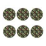 Fresh Vegetable Pattern Print Coaster Set