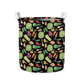 Fresh Vegetable Pattern Print Collapsible Laundry Basket