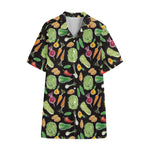 Fresh Vegetable Pattern Print Cotton Hawaiian Shirt