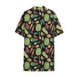Fresh Vegetable Pattern Print Cotton Hawaiian Shirt