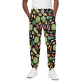 Fresh Vegetable Pattern Print Cotton Sweatpants