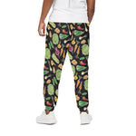 Fresh Vegetable Pattern Print Cotton Pants