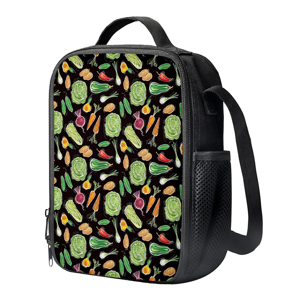 Fresh Vegetable Pattern Print Crossbody Lunch Bag