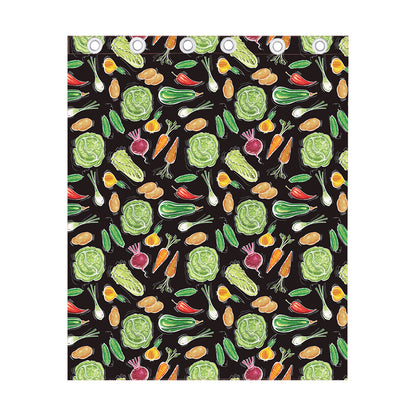 Fresh Vegetable Pattern Print Curtain