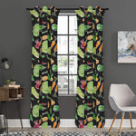 Fresh Vegetable Pattern Print Curtain