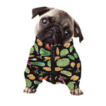 Fresh Vegetable Pattern Print Dog Zip Up Jacket