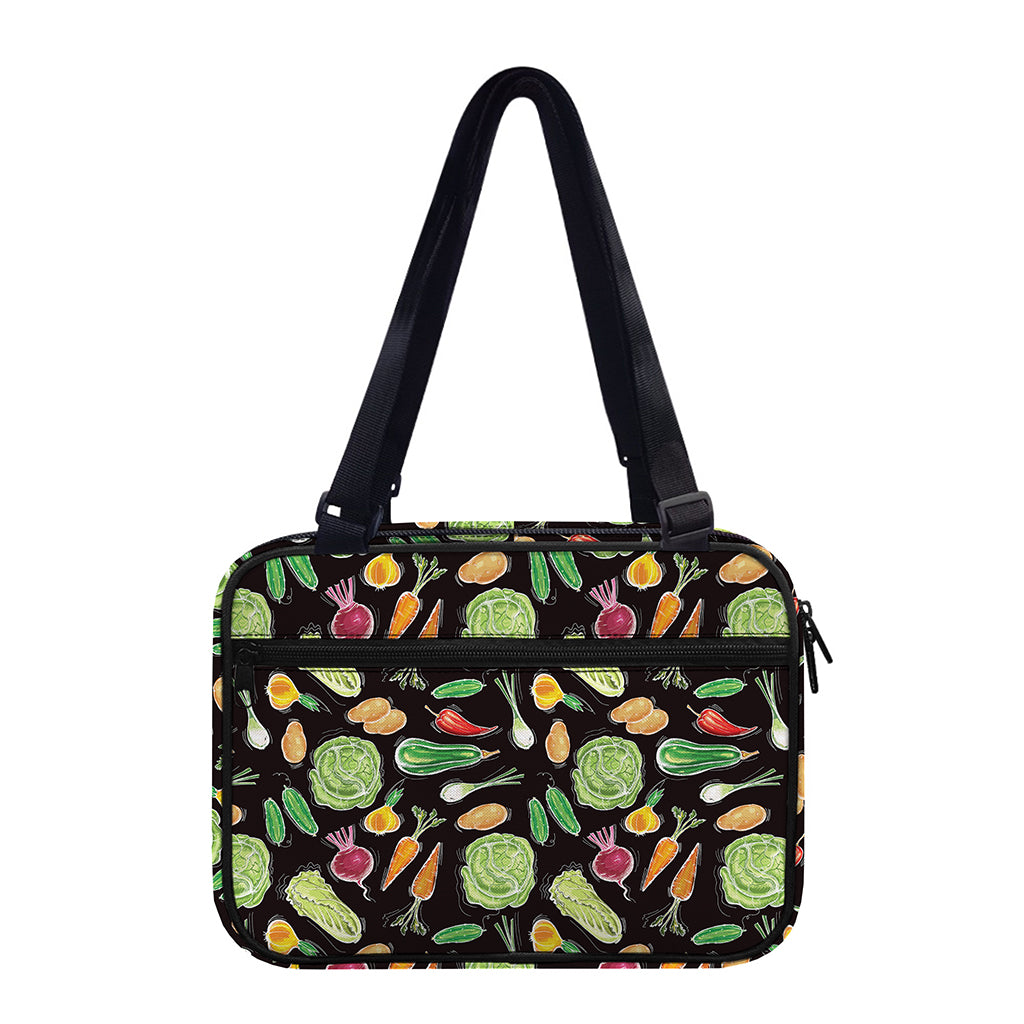 Fresh Vegetable Pattern Print Double Strap Bible Bag