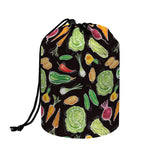 Fresh Vegetable Pattern Print Drawstring Makeup Bag