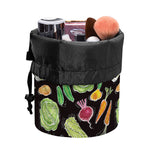 Fresh Vegetable Pattern Print Drawstring Makeup Bag