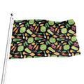 Fresh Vegetable Pattern Print Flag