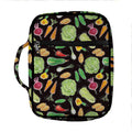 Fresh Vegetable Pattern Print Front Pocket Bible Bag