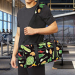 Fresh Vegetable Pattern Print Gym Bag