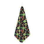 Fresh Vegetable Pattern Print Hand Towel