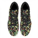 Fresh Vegetable Pattern Print High Top Leather Sneakers