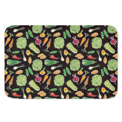 Fresh Vegetable Pattern Print Indoor Door Mat