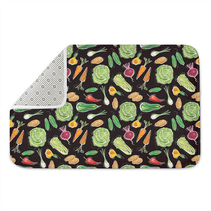 Fresh Vegetable Pattern Print Indoor Door Mat