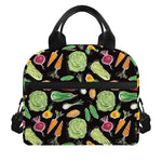 Fresh Vegetable Pattern Print Insulated Lunch Bag
