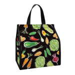 Fresh Vegetable Pattern Print Insulated Lunch Tote