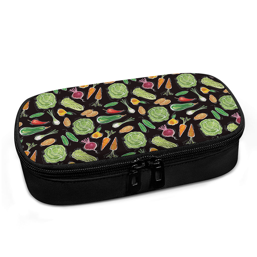 Fresh Vegetable Pattern Print Insulin Cooler Travel Case