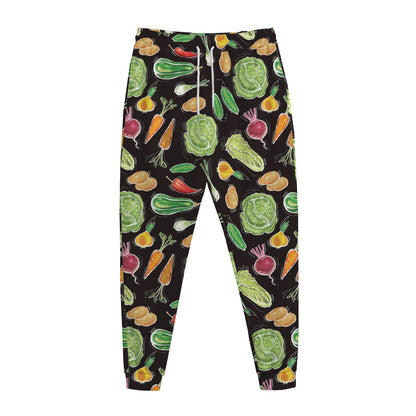 Fresh Vegetable Pattern Print Jogger Pants