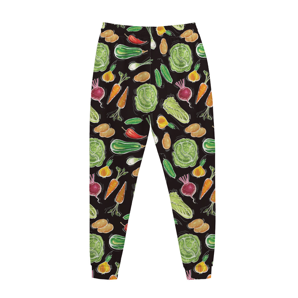 Fresh Vegetable Pattern Print Jogger Pants