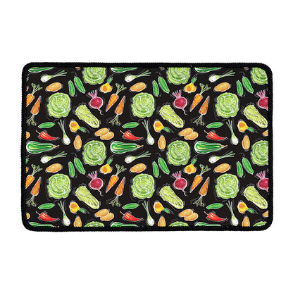 Fresh Vegetable Pattern Print Kitchen Mat