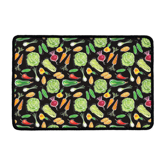 Fresh Vegetable Pattern Print Kitchen Mat