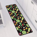 Fresh Vegetable Pattern Print Long Kitchen Mat