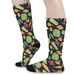 Fresh Vegetable Pattern Print Long Socks