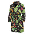 Fresh Vegetable Pattern Print Men's Bathrobe